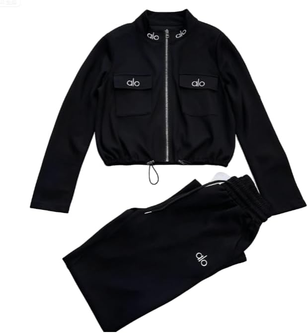 MUSM] Alo アスレジャー セットアップ, ジップアップジャケット